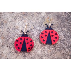 Pendiente metacrilato Mariquitas
