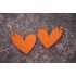 Pendiente Corazón Naranja