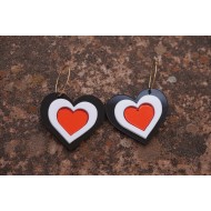 Pendiente Corazón Tricolor