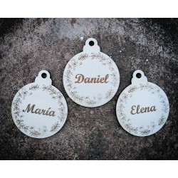 Bolas Navidad Madera