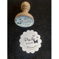 Sello Comunión Mariposas