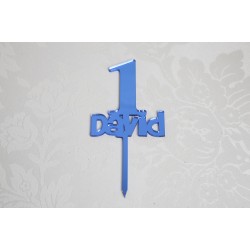 Topper  Metacrilato cumpleaños