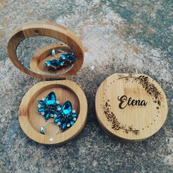 Joyero bambú personalizado