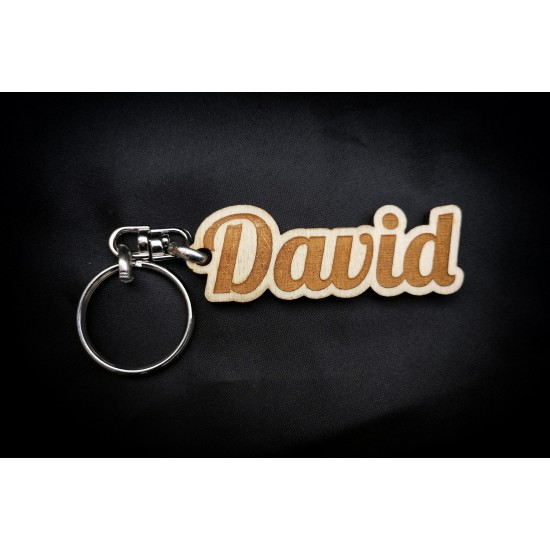 llavero madera personalizado