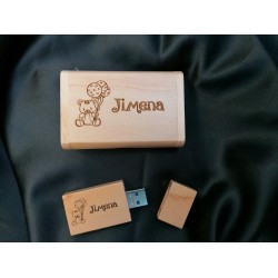 Pendrive de madera personalizado