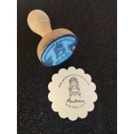 Sello Comunión Niña Flores