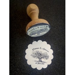 Sello Boda árbol centenario 