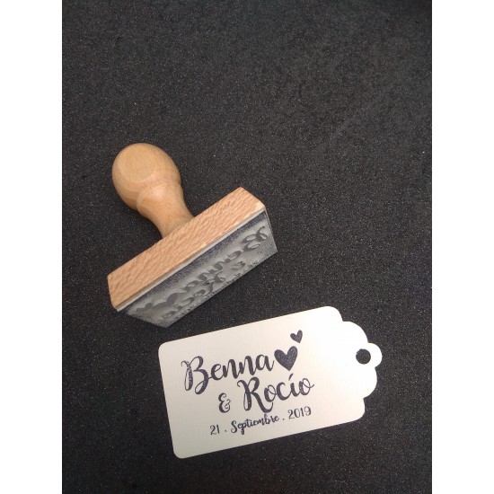 Sello Boda Corazones Juntos