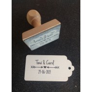 Sello Boda Flechas Vintage 