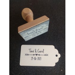 Sello Boda Flechas Vintage 